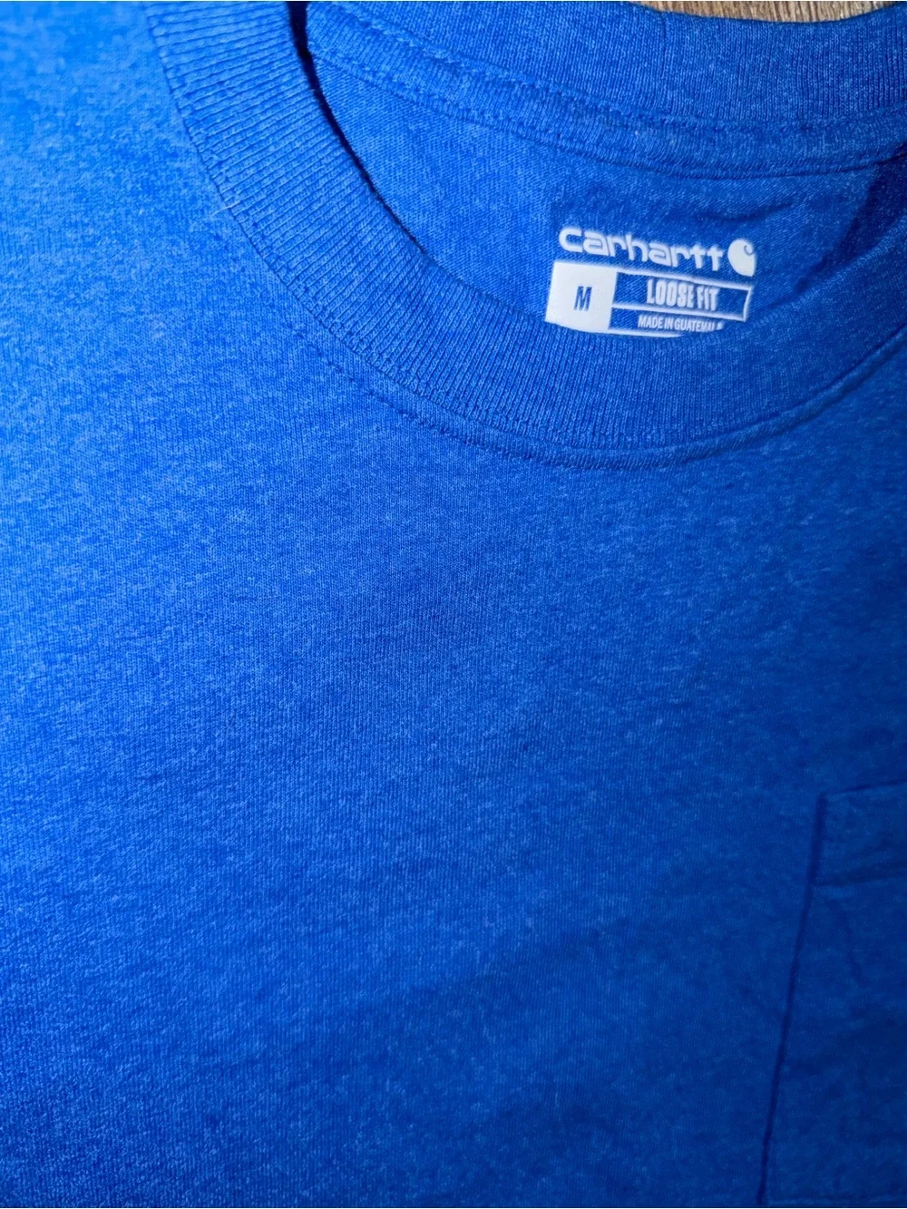 Carhartt loose fit blue pocket tee shirt men’s medium